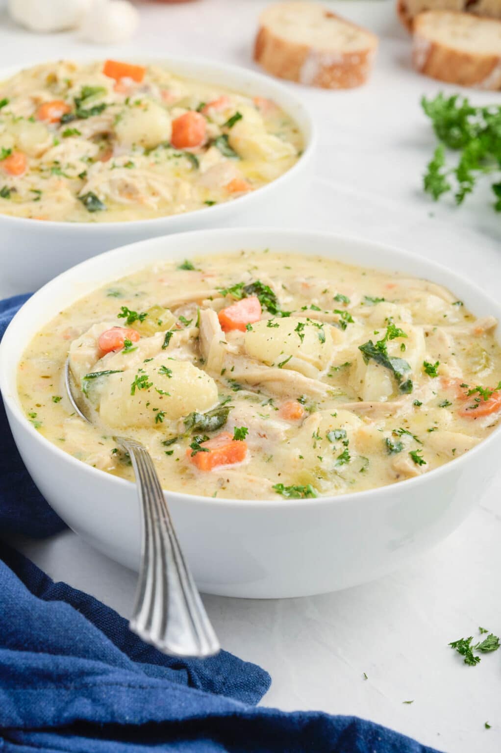 Olive Garden Chicken Gnocchi Soup - Evolving Table