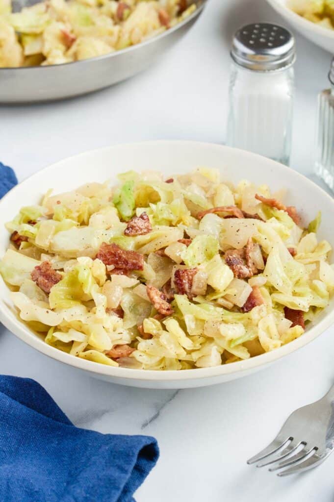 Fried Cabbage with Bacon - Evolving Table