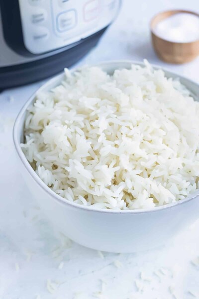 Perfect Instant Pot White Rice - Evolving Table