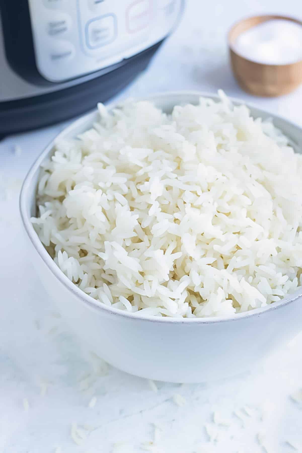 Pressure Cooker White Rice - Instant Pot Recipe - DadCooksDinner