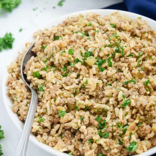 Easy Cajun Dirty Rice Evolving Table