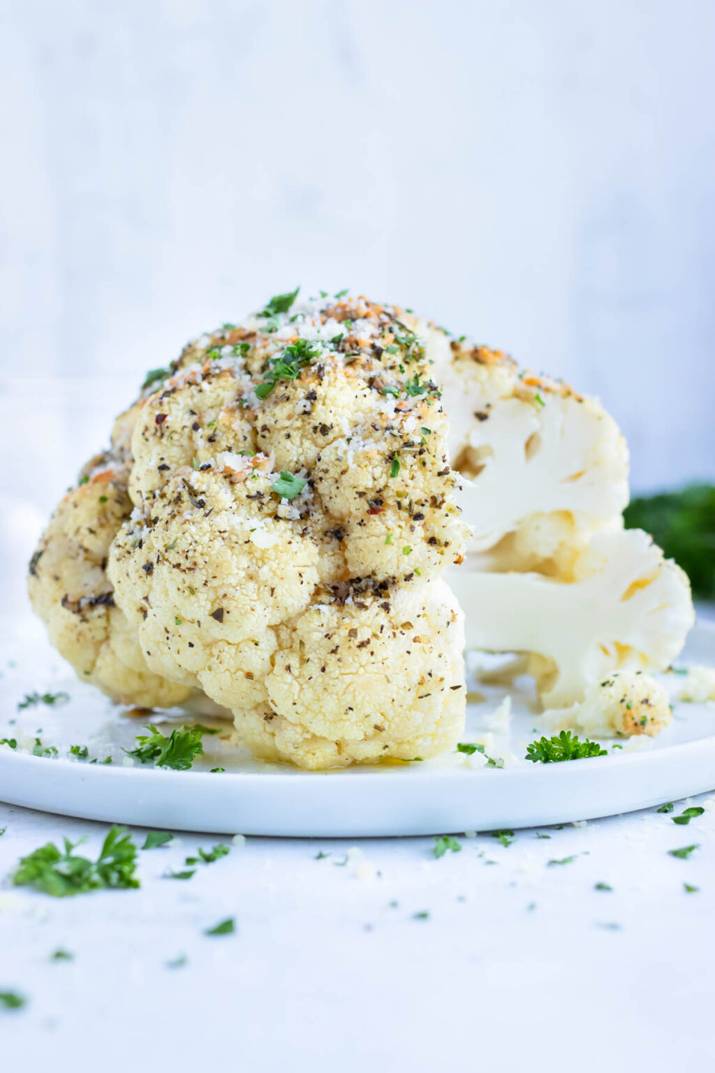 Whole Roasted Cauliflower Head Evolving Table