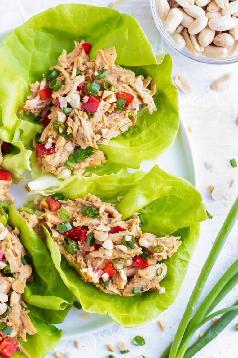 Asian Chicken Lettuce Wraps - Evolving Table