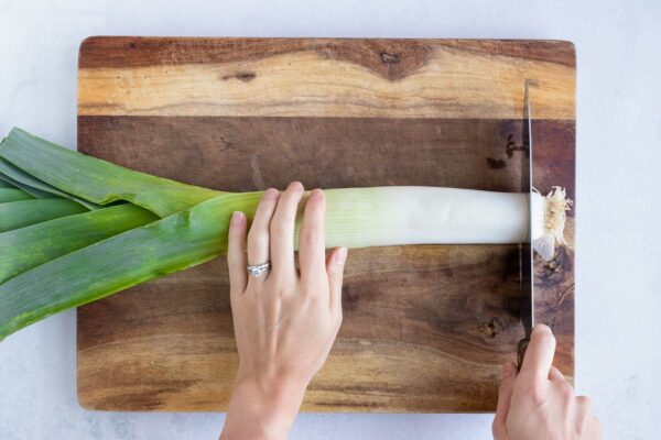 How to Cut & Clean Leeks - Evolving Table