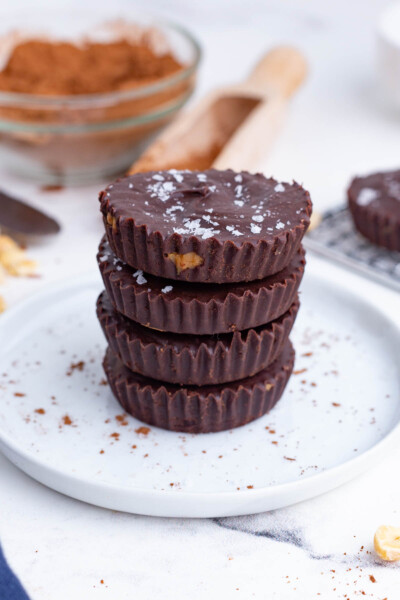 Healthy Peanut Butter Cups - Evolving Table