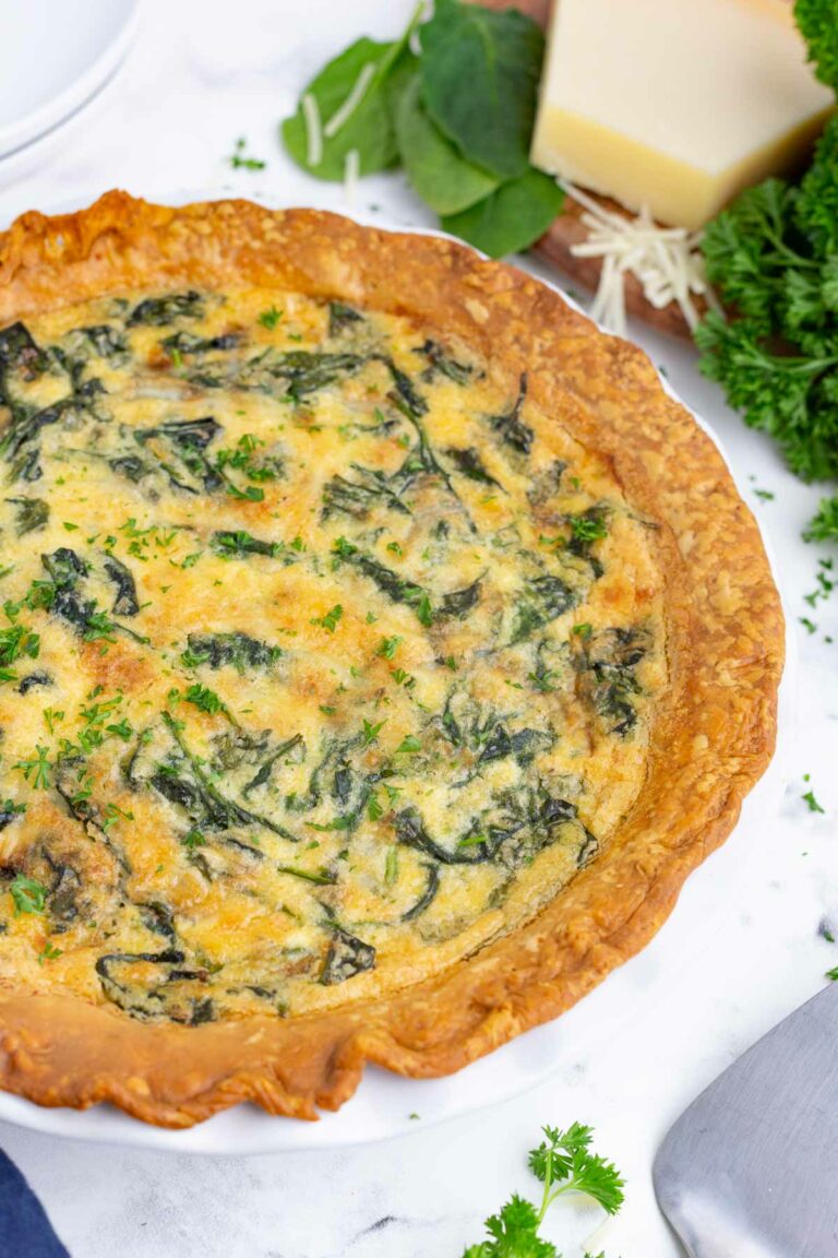 Best Quiche Florentine Recipe - Evolving Table