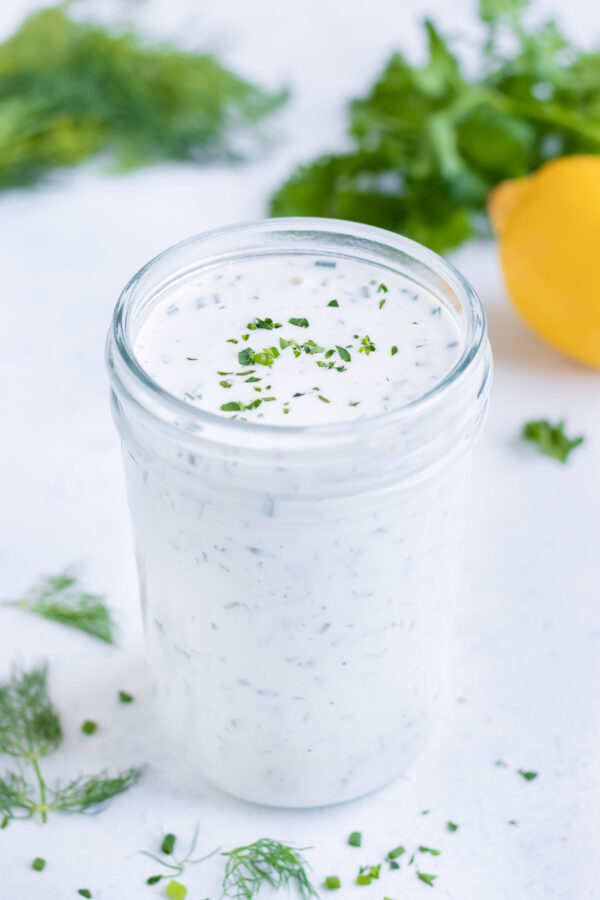 Best Homemade Ranch Dressing Recipe - Evolving Table