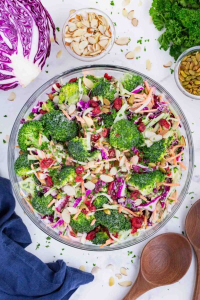 Best Broccoli Slaw Recipe Evolving Table   Broccoli Slaw 22 400x600 