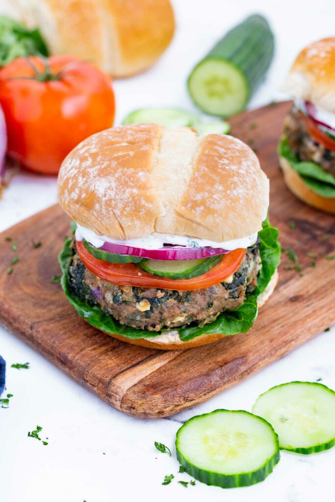 Greek Turkey Burgers - Evolving Table