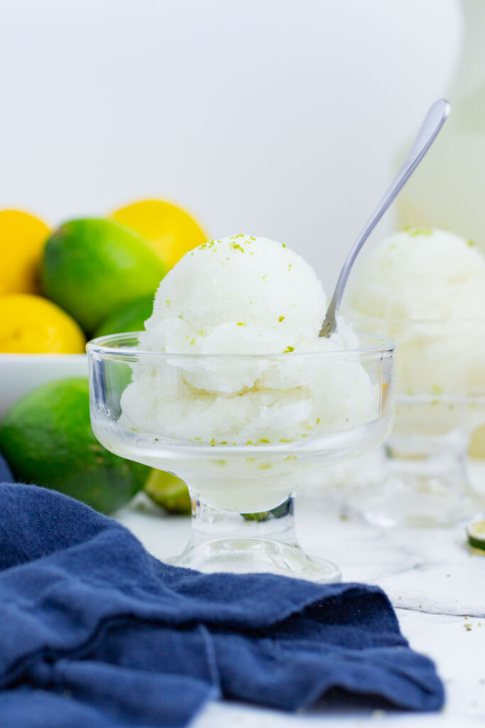 Lime Sorbet Recipe (3 Ingredients!) - Evolving Table