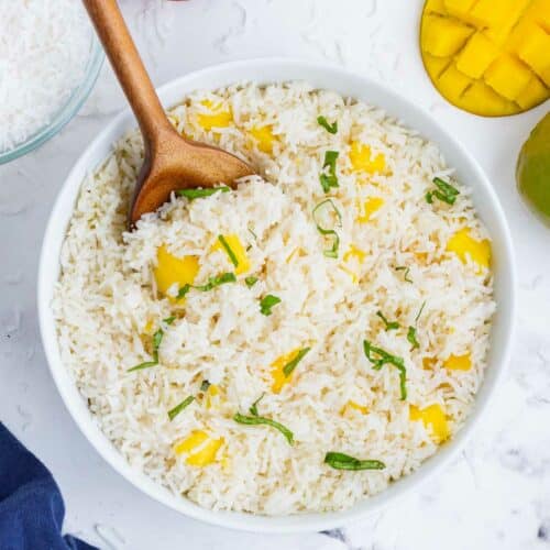 chicken recipes mango coconut rice