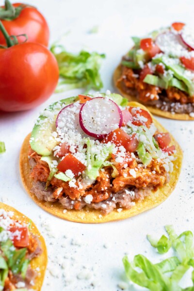 Chicken Tinga Tostadas Recipe - Evolving Table