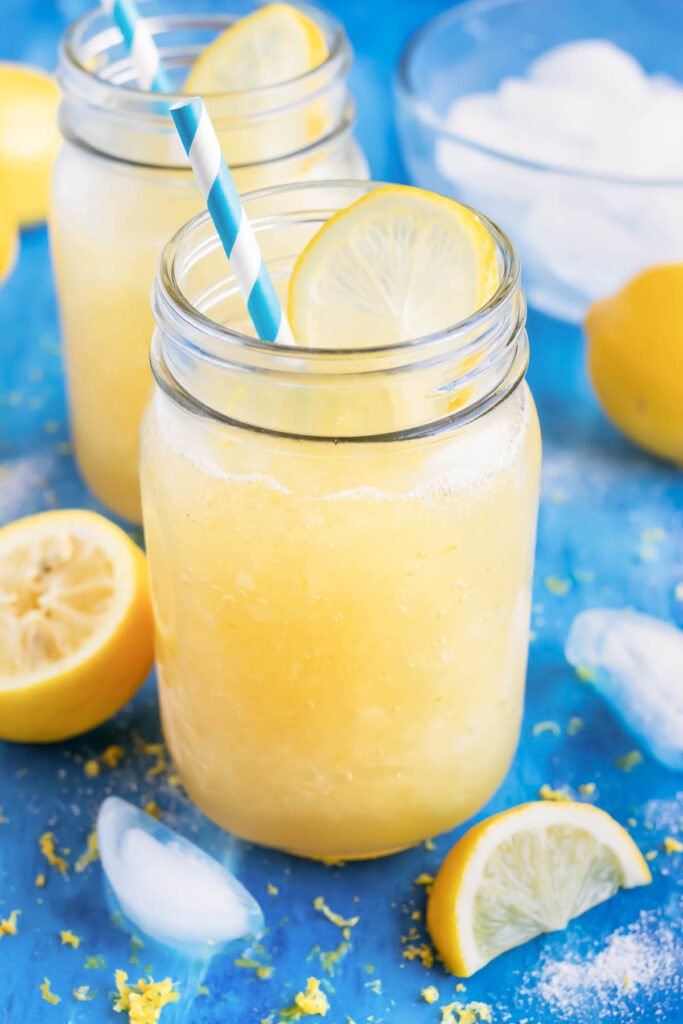 Easy Homemade Frozen Lemonade Evolving Table