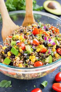 Mexican Quinoa Salad with Avocado - Evolving Table