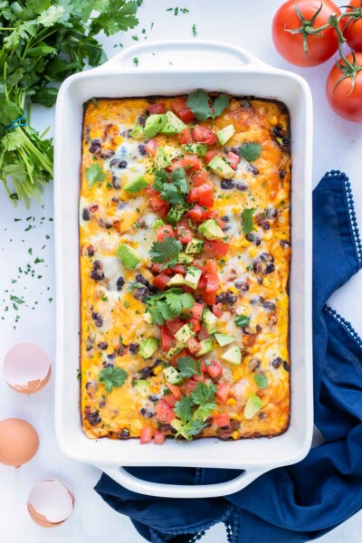 Mexican Breakfast Casserole Recipe - Evolving Table