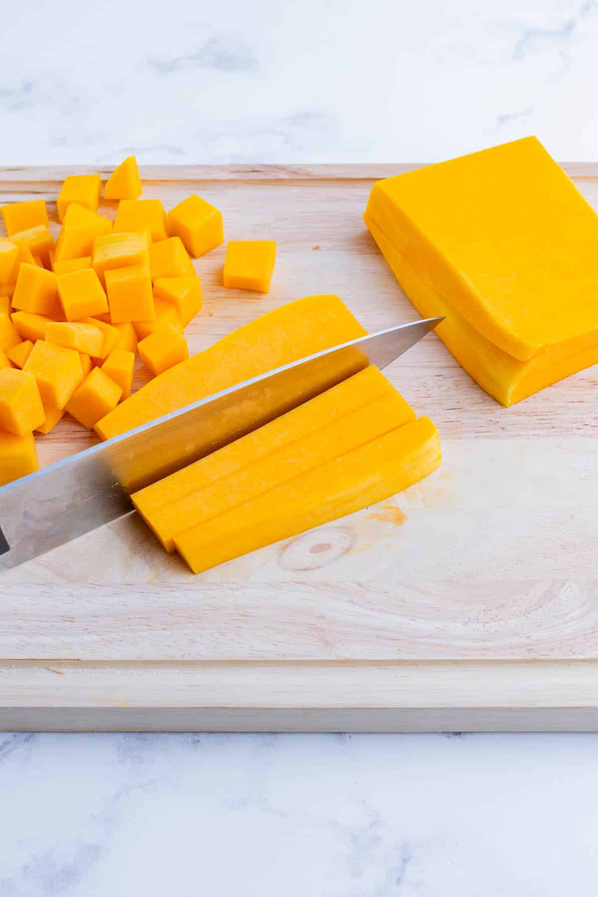 How to Peel and Cut a Butternut Squash - Fox and Briar