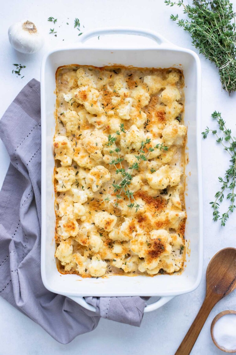 Cauliflower au Gratin Recipe - Evolving Table