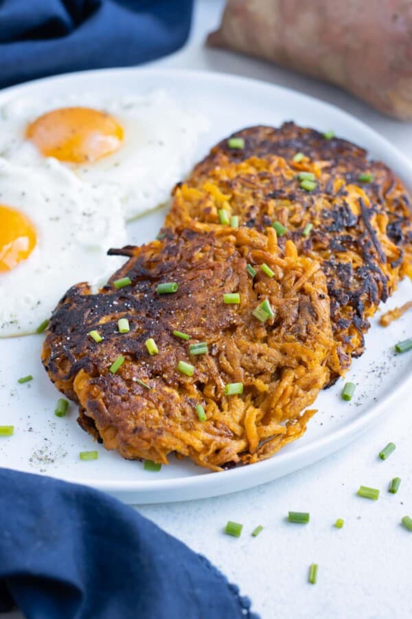 Sweet Potato Hash Browns Recipe - Evolving Table