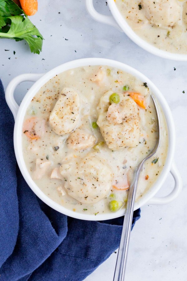 Best Chicken Dumpling Soup Recipe - Evolving Table