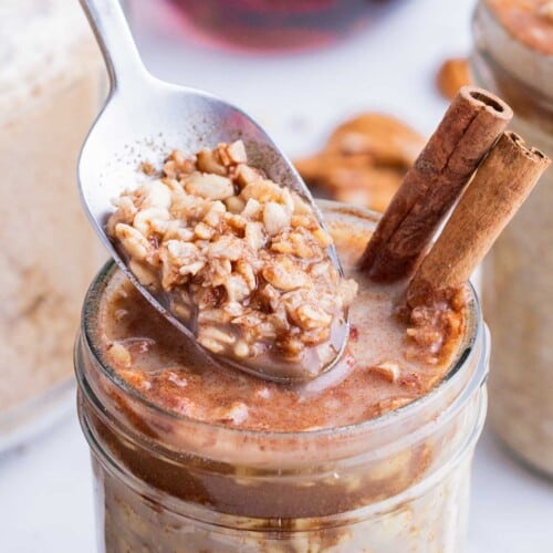 Maple Brown Sugar Overnight Oats - Modest Munchies