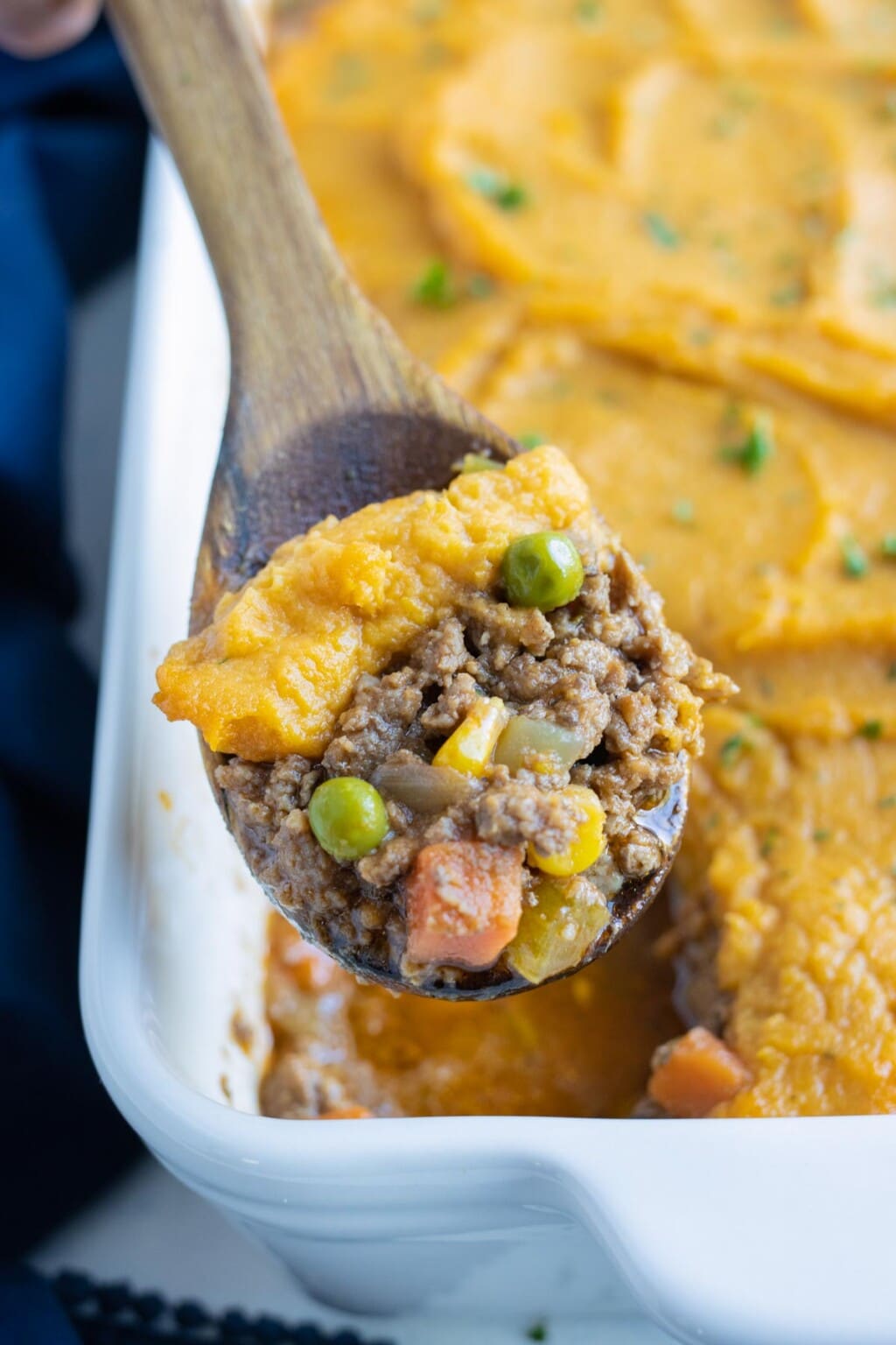 Easy Sweet Potato Shepherd's Pie - Evolving Table