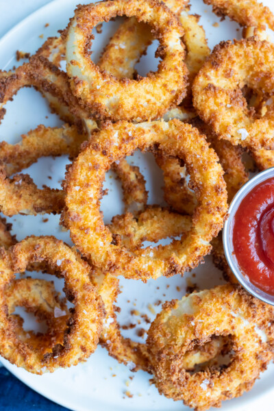 Crispy Air Fryer Onion Rings Recipe - Evolving Table