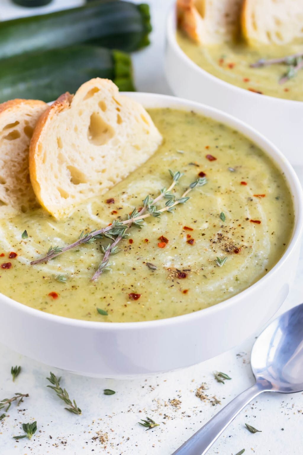 Creamy Zucchini Soup Recipe - Evolving Table